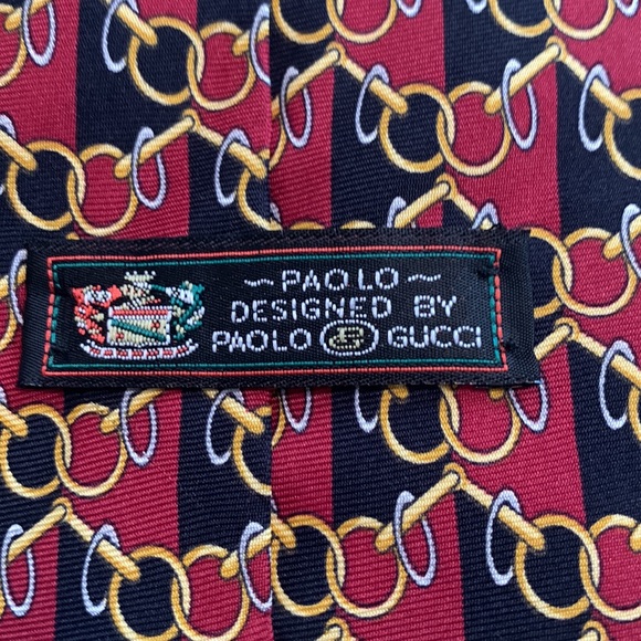 Paolo Gucci Silk Tie - Picture 1 of 5